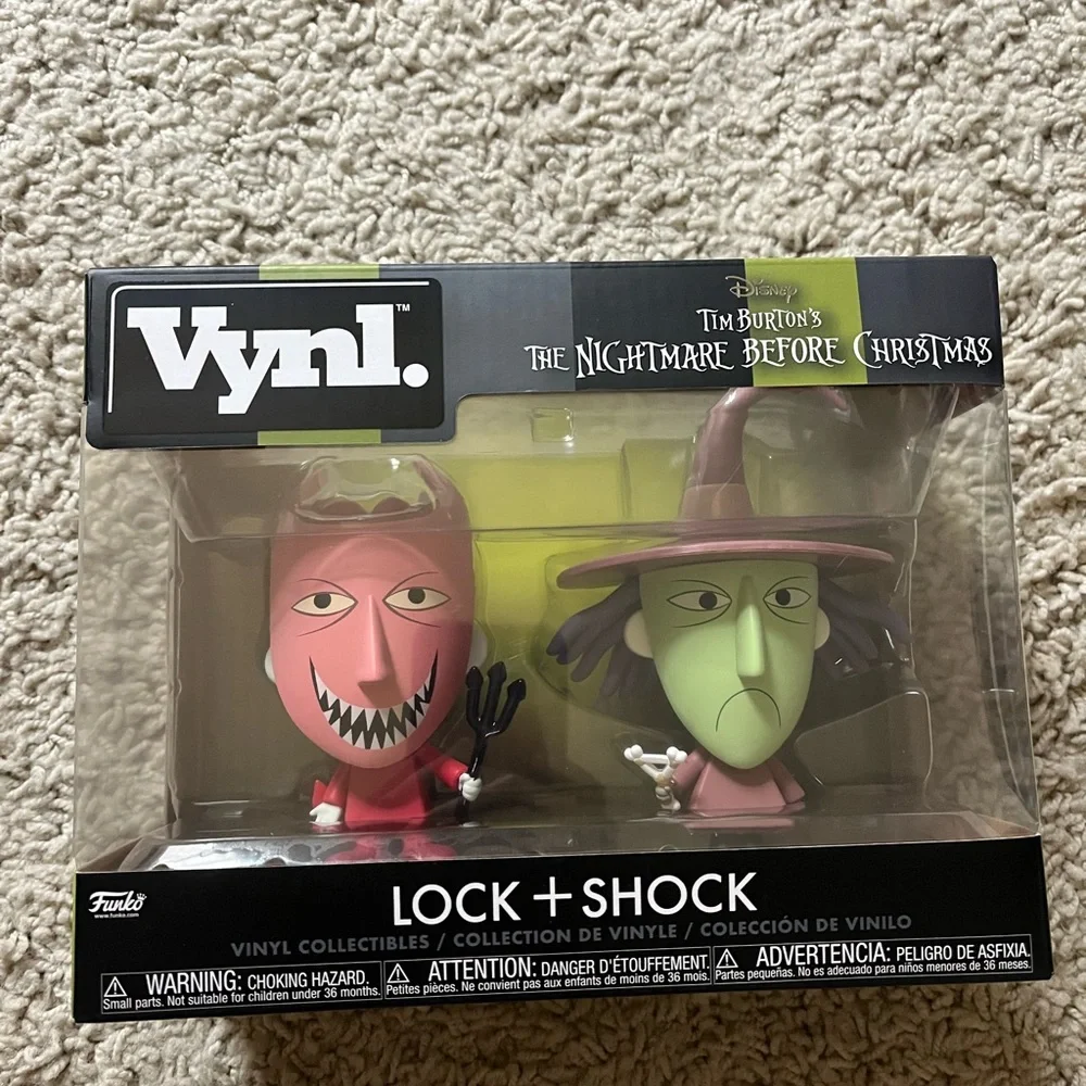 FUNKO POP NEW NIB‎ FIGURES 2 PACK VYNL LOCK SHOCK Nightmare Before CHRISTMAS D15